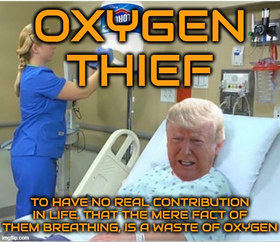 OXYGEN THIEF | OXYGEN
THIEF; TO HAVE NO REAL CONTRIBUTION IN LIFE, THAT THE MERE FACT OF THEM BREATHING, IS A WASTE OF OXYGEN | image tagged in oxygen thief,waste,useless,crook,criminal,worthless | made w/ Imgflip meme maker