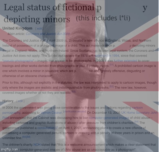 Unprecedented UK W. There will be no l*licons in Britain! #getmillstoned | (this includes l*li) | made w/ Imgflip meme maker