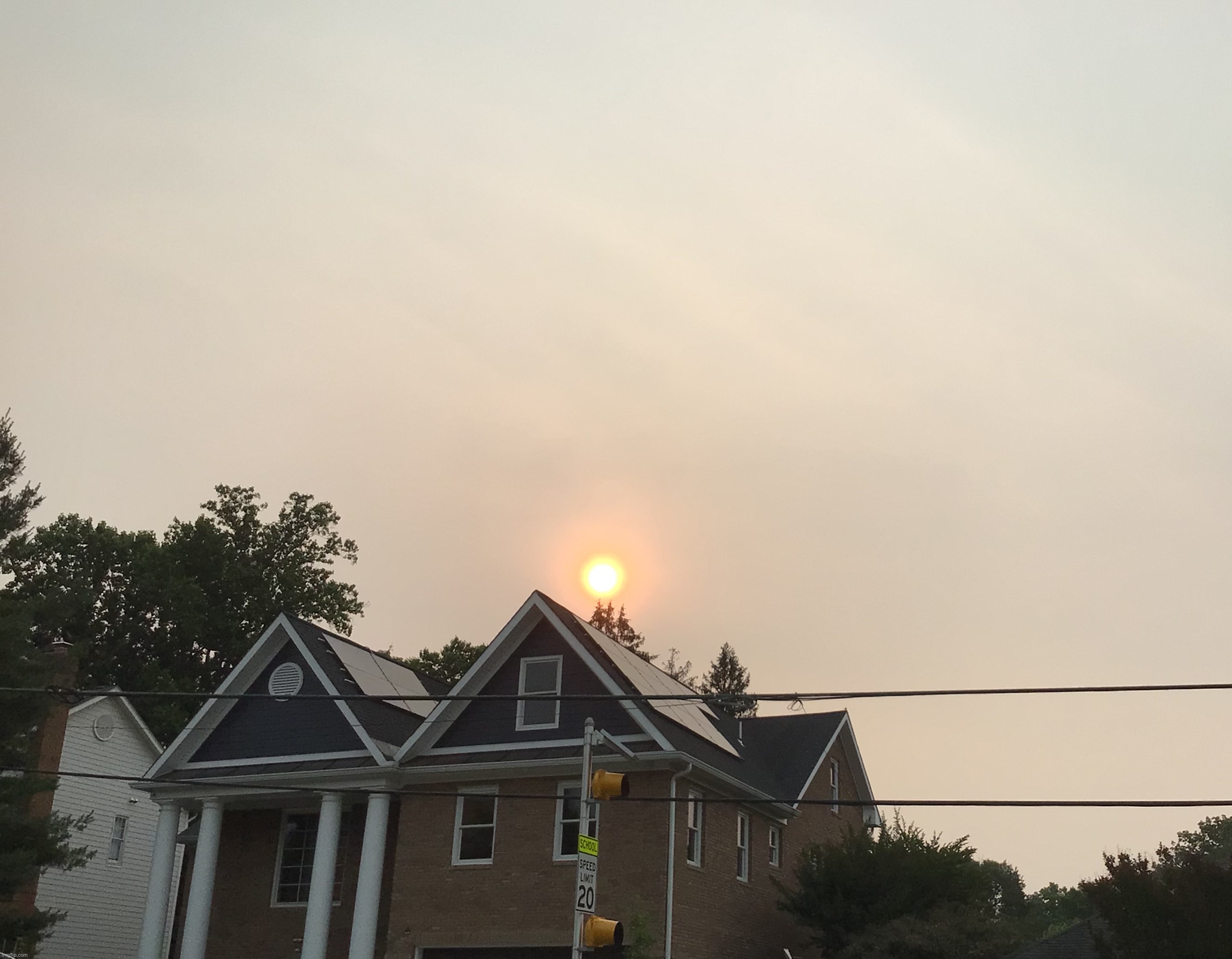 The sun a couple days ago | image tagged in photography | made w/ Imgflip meme maker