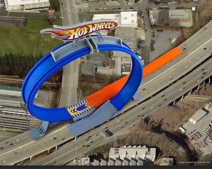 Hot Wheels Loop On Highway Blank Meme Template