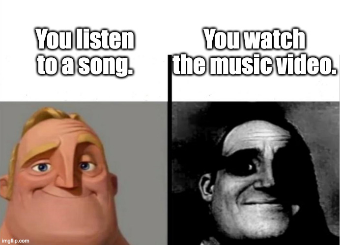Uh-oh... | You watch the music video. You listen to a song. | image tagged in teacher's copy | made w/ Imgflip meme maker