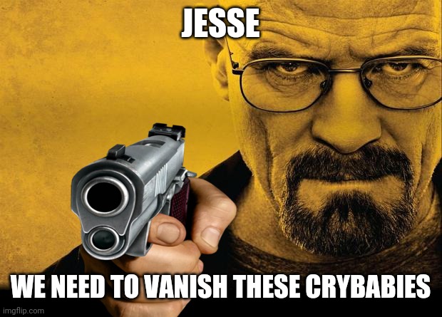 JESSE WE NEED TO VANISH THESE CRYBABIES | made w/ Imgflip meme maker