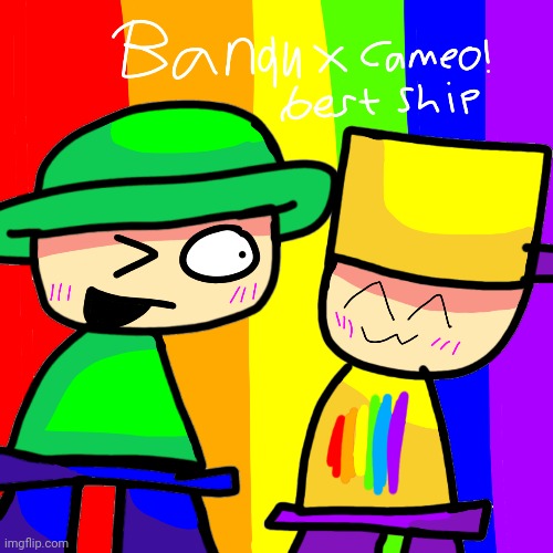 Bandu x cameo art | image tagged in dave and bambi | made w/ Imgflip meme maker