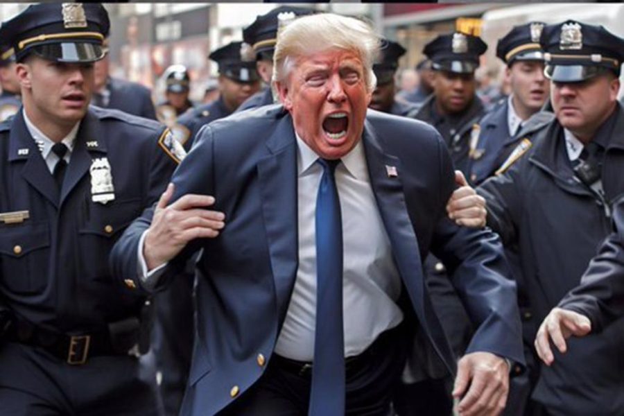 Crying tRump Arrested Blank Meme Template
