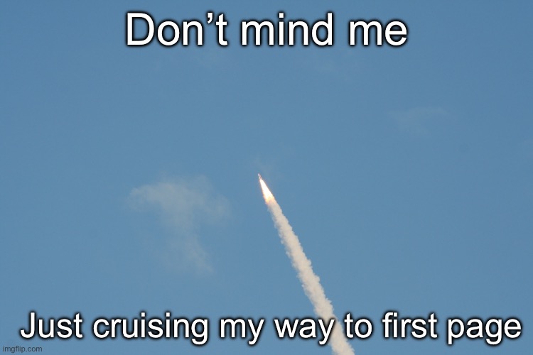 will I make it? | Don’t mind me; Just cruising my way to first page | image tagged in memes,funny | made w/ Imgflip meme maker