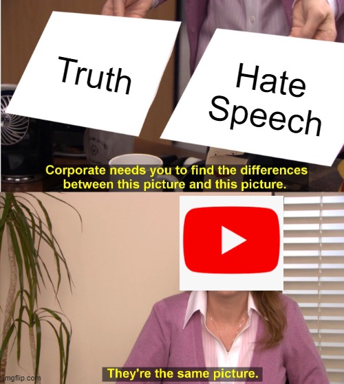 They're The Same Picture | Truth; Hate Speech | image tagged in memes,they're the same picture | made w/ Imgflip meme maker
