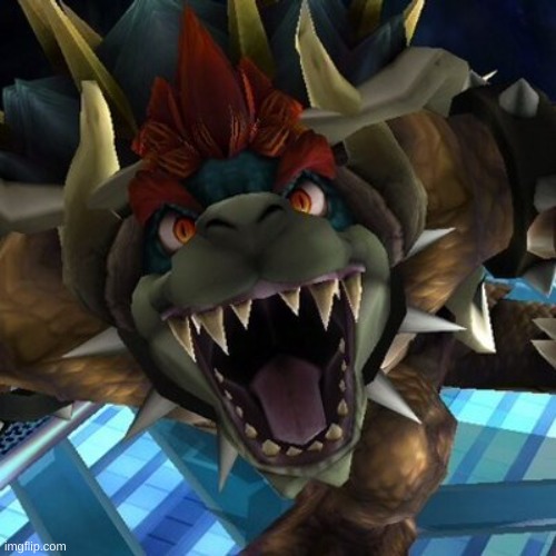 Angry Giga Bowser | image tagged in angry giga bowser | made w/ Imgflip meme maker