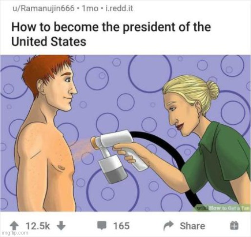 get the spray tan | made w/ Imgflip meme maker
