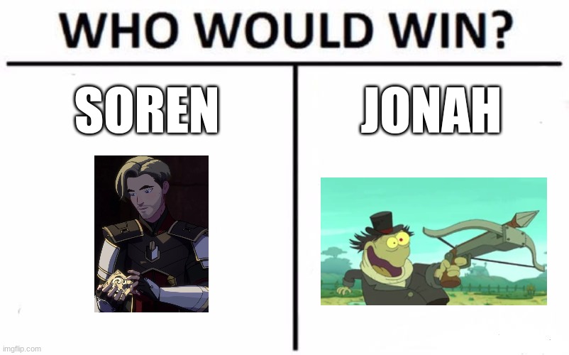 Crown Guard vs Assassin Frog | SOREN; JONAH | image tagged in memes,who would win | made w/ Imgflip meme maker