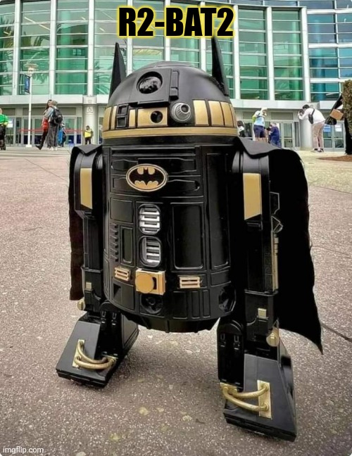 THE DROID WE NEED | R2-BAT2 | image tagged in star wars,r2d2,batman | made w/ Imgflip meme maker