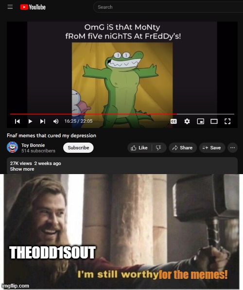 Netfix still sucks though :'( | THEODD1SOUT; for the memes! | image tagged in im still worthy | made w/ Imgflip meme maker