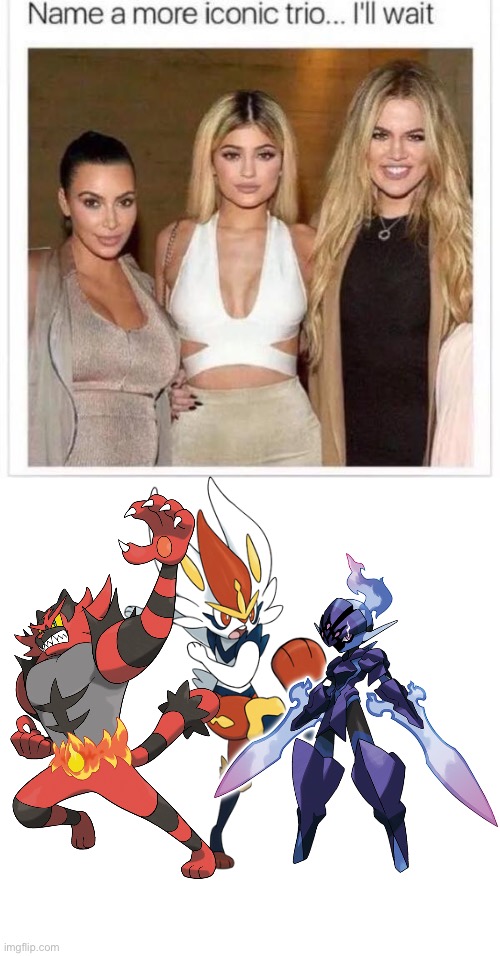 These Fire-type Pokémon are fantastic! | image tagged in name a more iconic trio,pokemon | made w/ Imgflip meme maker