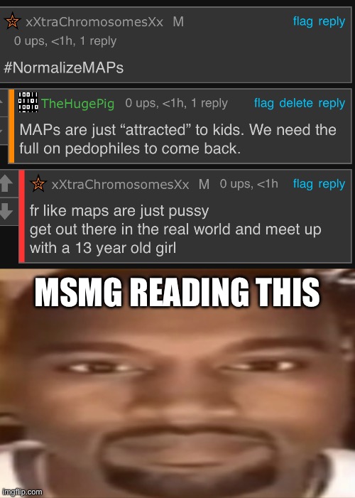 MSMG READING THIS | image tagged in kanye staring | made w/ Imgflip meme maker