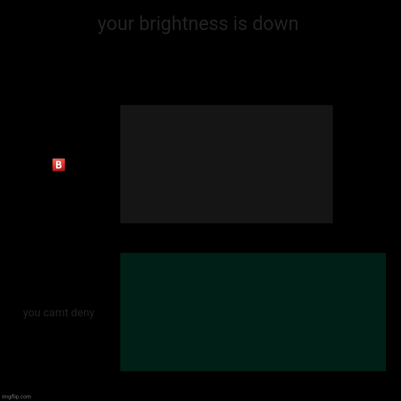 your brightness is down | ?️, you camt deny | image tagged in charts,bar charts | made w/ Imgflip chart maker