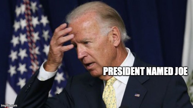 Joe Biden worries | PRESIDENT NAMED JOE | image tagged in joe biden worries | made w/ Imgflip meme maker