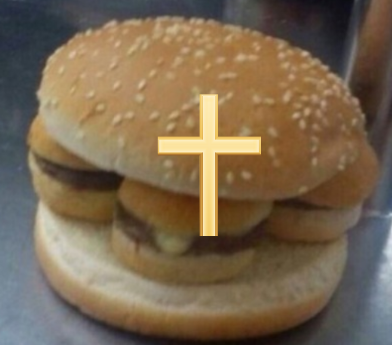 Holy burger Blank Meme Template