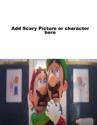 mario and luigi scared of what Blank Meme Template