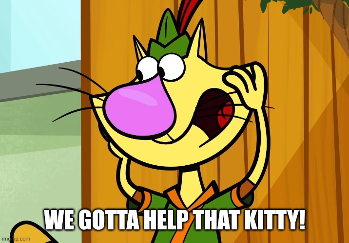 WE GOTTA HELP THAT KITTY! | made w/ Imgflip meme maker
