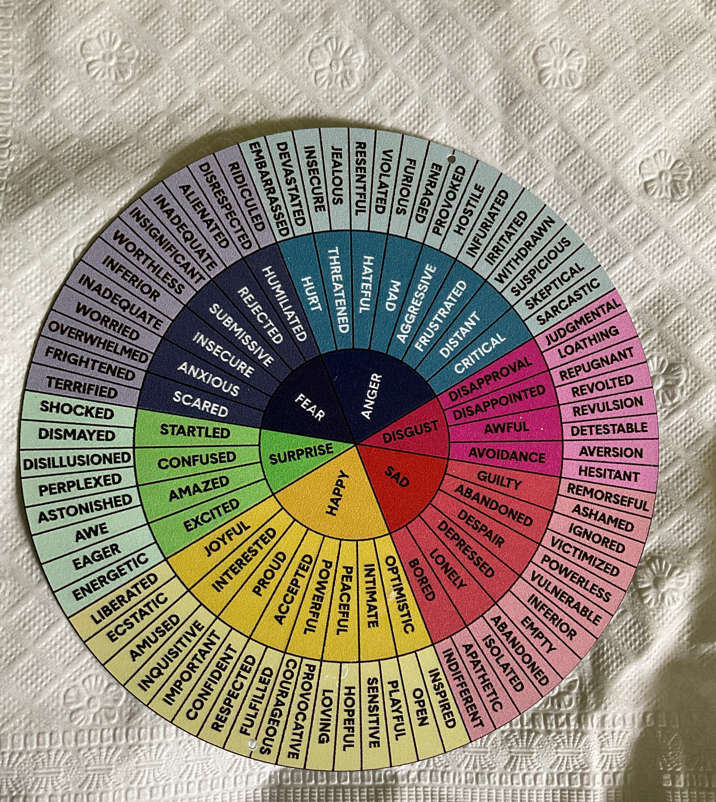 Emotion wheel Blank Meme Template