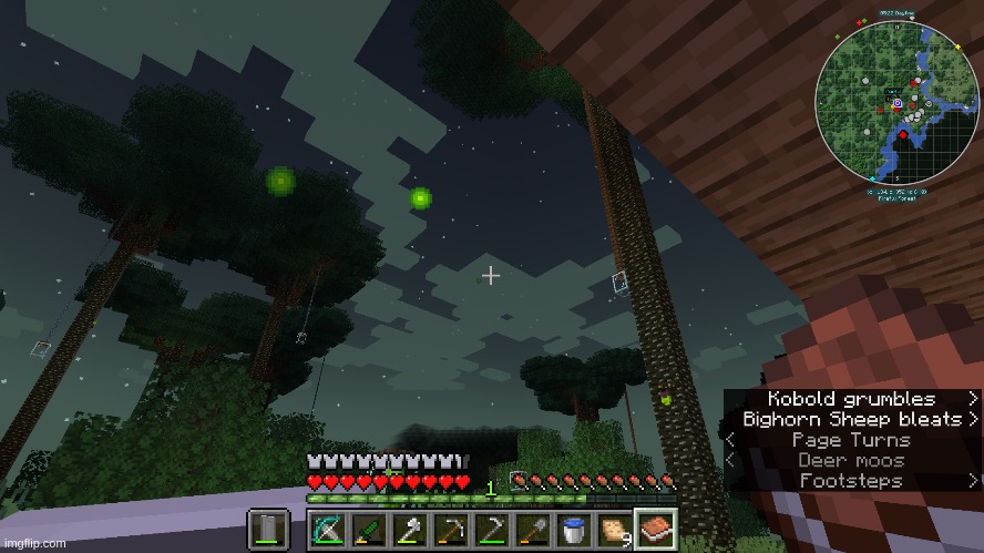 Some random screenshot from earlier on my survival world | made w/ Imgflip meme maker