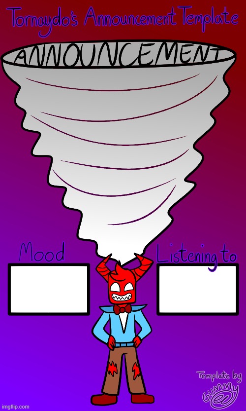 Tornaydo Announcement Template | made w/ Imgflip meme maker