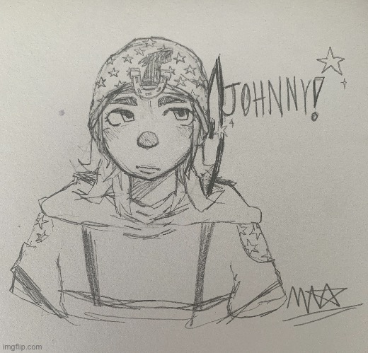 Got bored, drew Johnny from Steel Ball Run, now more bored but with a good JoJo drawing | made w/ Imgflip meme maker