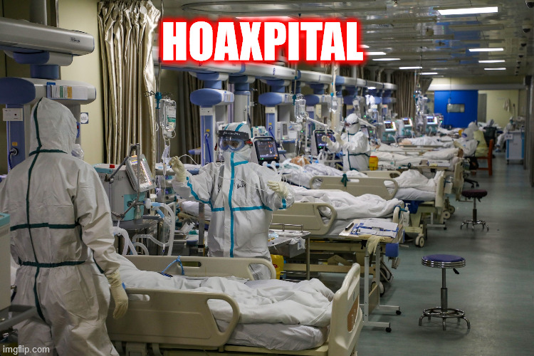 Hospital beds | HOAXPITAL | image tagged in hospital beds | made w/ Imgflip meme maker