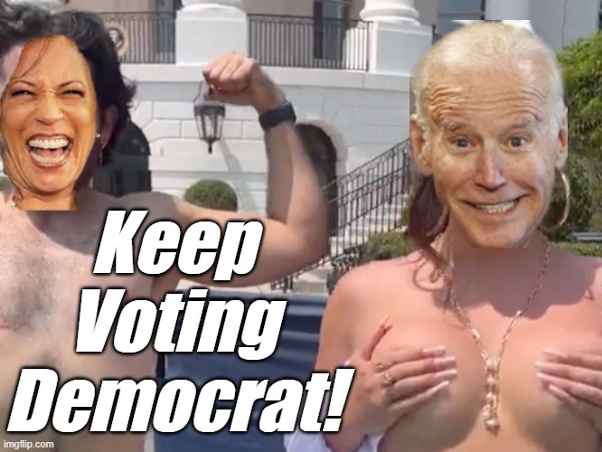High Quality Keep voting democrat, ya filthy 'liberal scum. Blank Meme Template