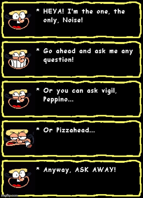 Ask the crew, fake peppino's somewhere... He disappeared lately | image tagged in pizza tower,pizza time | made w/ Imgflip meme maker