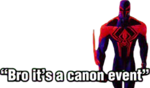 Bro it’s a canon event Blank Meme Template