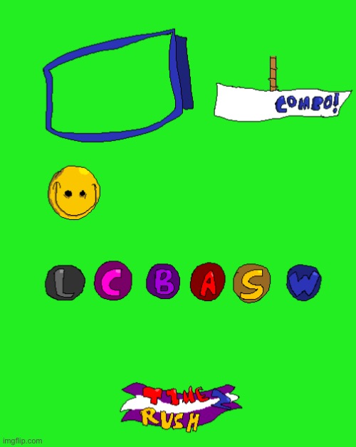 Other Assets I made for Stupid Tower (The Smiley Face is supposed to be the guy inside the combo bar | made w/ Imgflip meme maker
