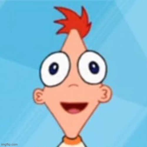 Phineas looking forwards is cursed | image tagged in phineas and furb | made w/ Imgflip meme maker