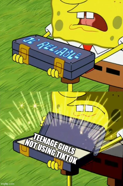 Guess im special | TEENAGE GIRLS NOT USING TIKTOK | image tagged in ol' reliable | made w/ Imgflip meme maker