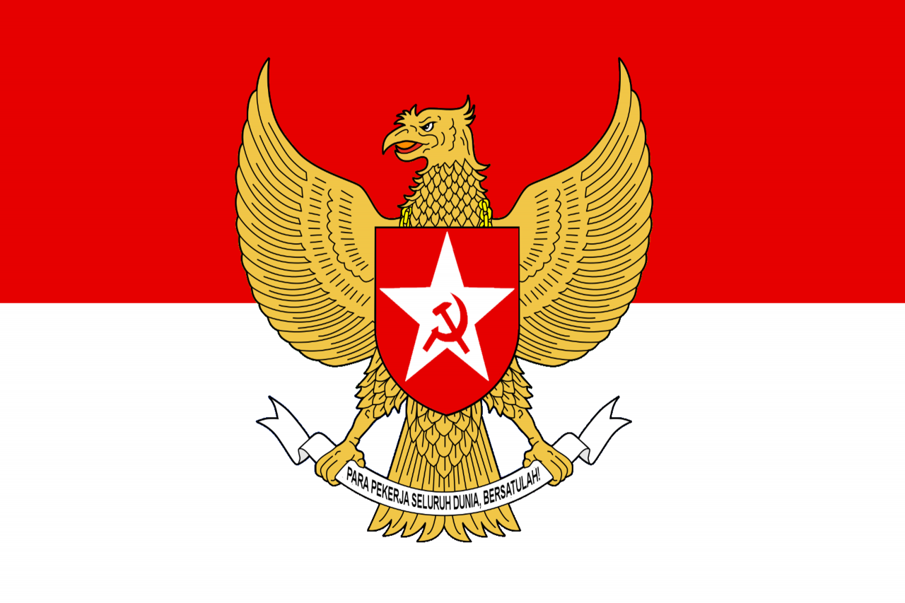 Communist Indonesia flag Blank Meme Template