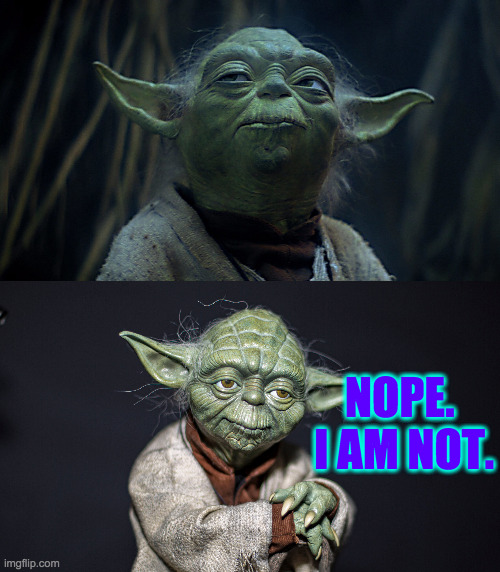 NOPE.  I AM NOT. | made w/ Imgflip meme maker