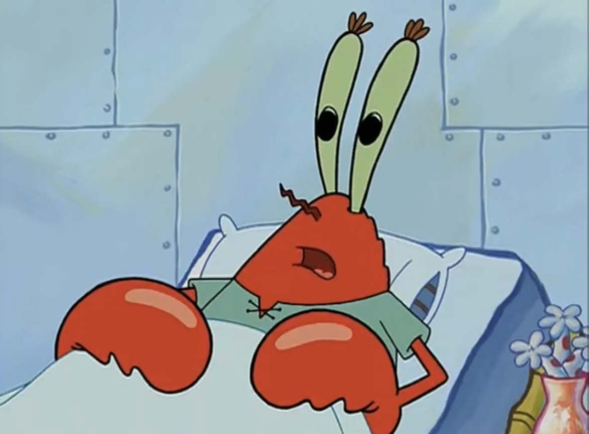 High Quality Mr Krabs: That’s not a good sign Blank Meme Template
