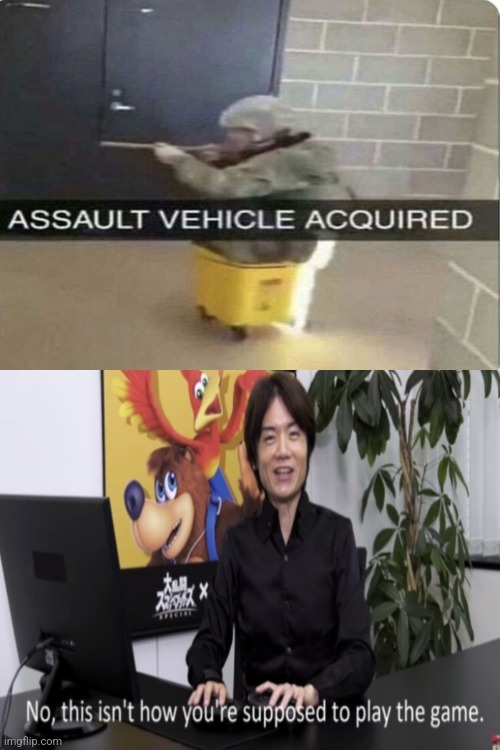 This car is great | image tagged in no this isn t how your supposed to play the game,assault vehicle acquired | made w/ Imgflip meme maker