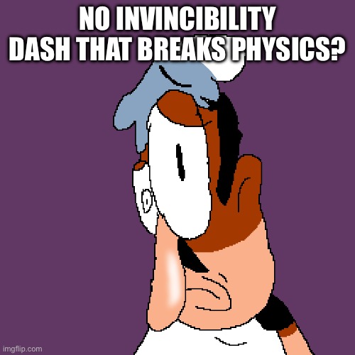Pizza tower | NO INVINCIBILITY DASH THAT BREAKS PHYSICS? | image tagged in pizza tower | made w/ Imgflip meme maker