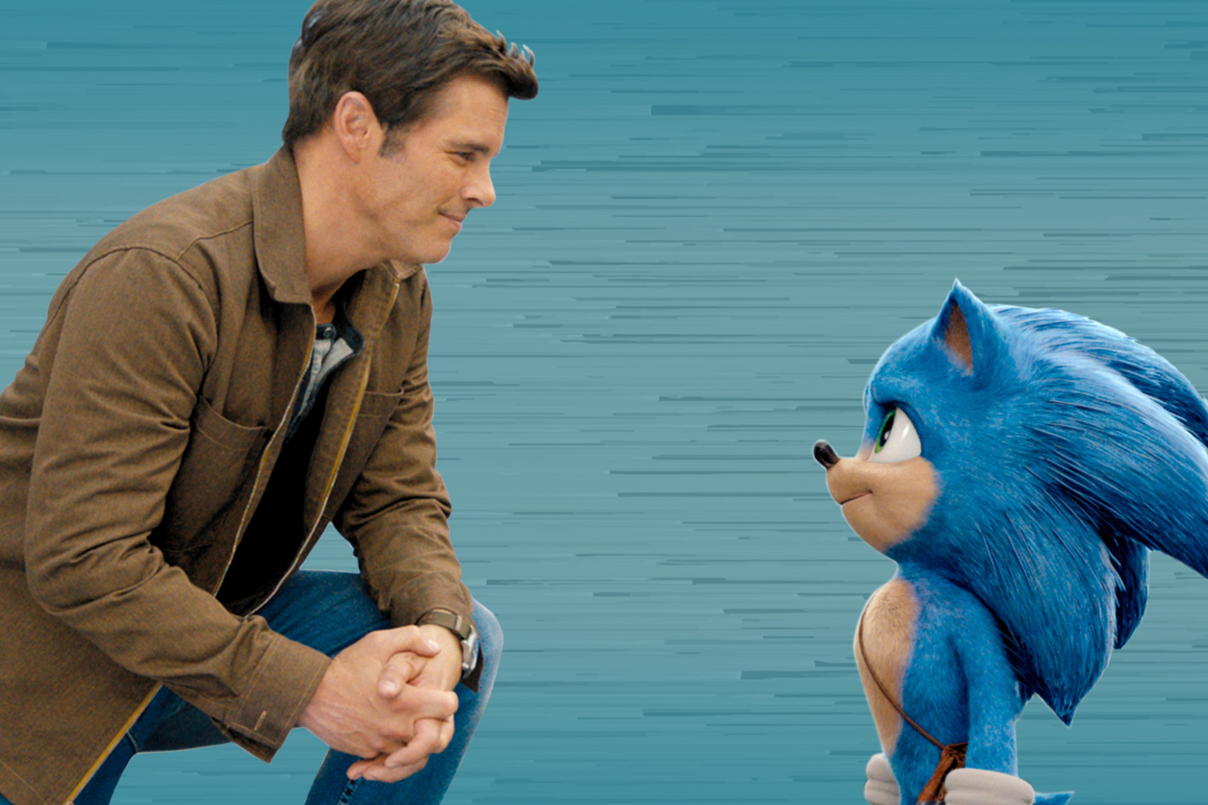 Tom and Sonic saying goodbye Blank Meme Template