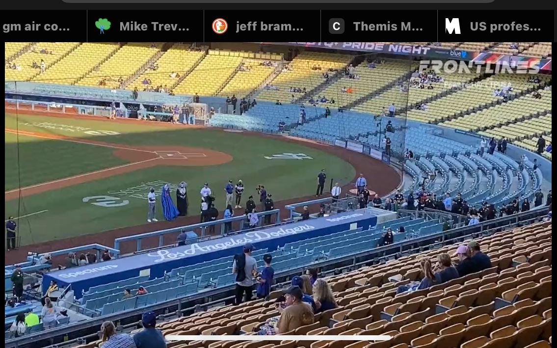 High Quality Nuns at dodgers game Blank Meme Template