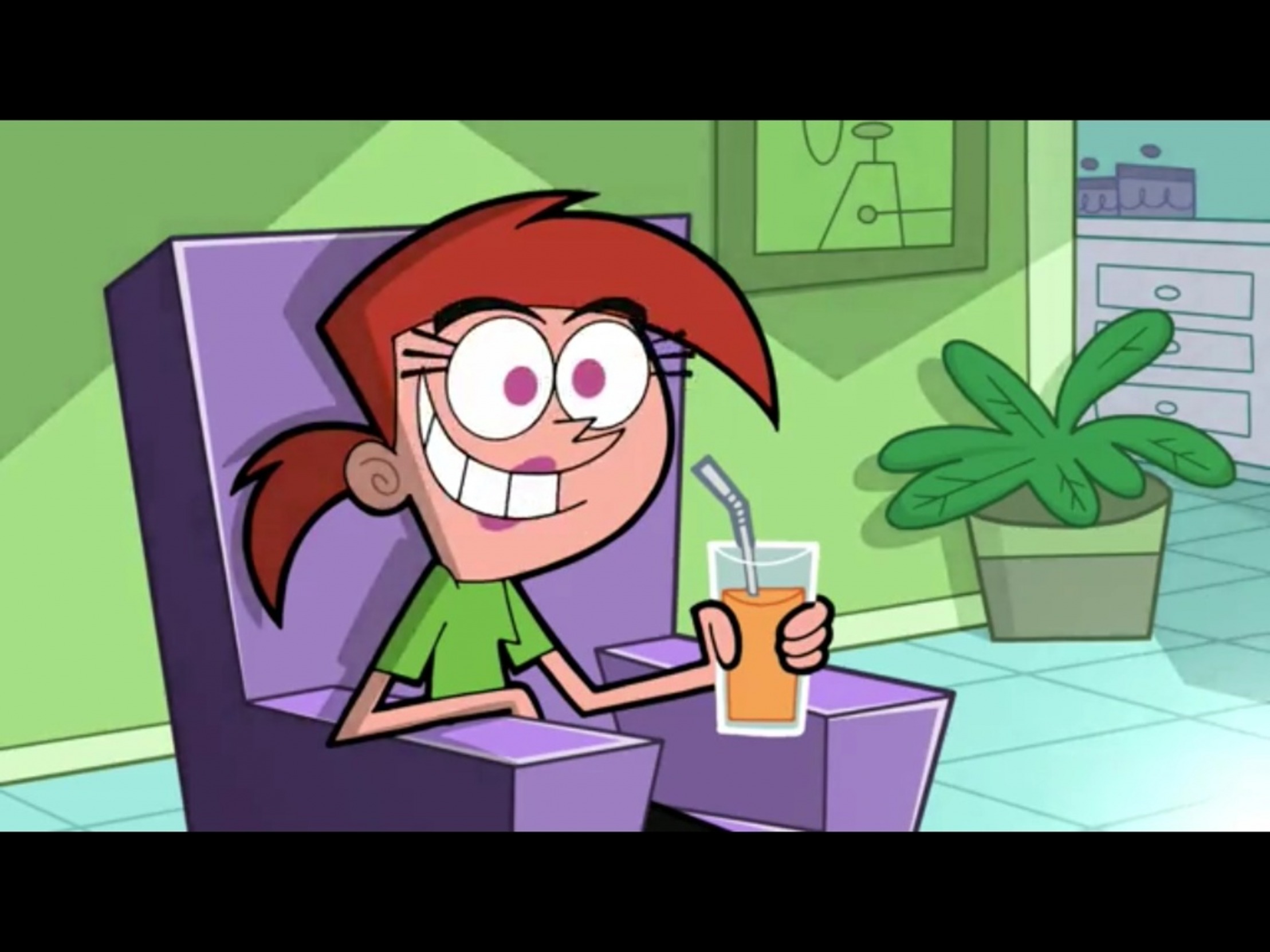 High Quality Vicky from The Fairly OddParents grinning Blank Meme Template