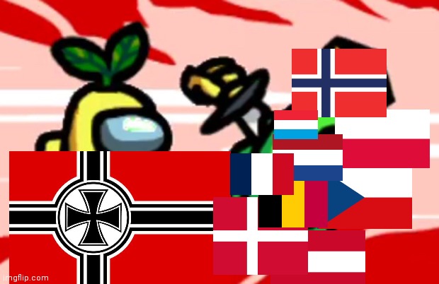 No no germans kills these countries | image tagged in among us stab | made w/ Imgflip meme maker
