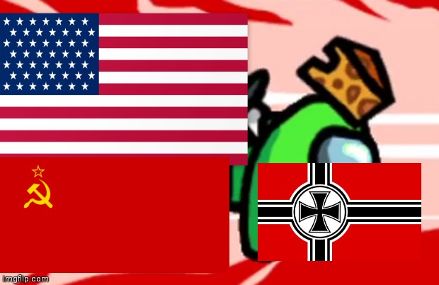 Usa and Ussr Kills No No germans | image tagged in among us stab | made w/ Imgflip meme maker