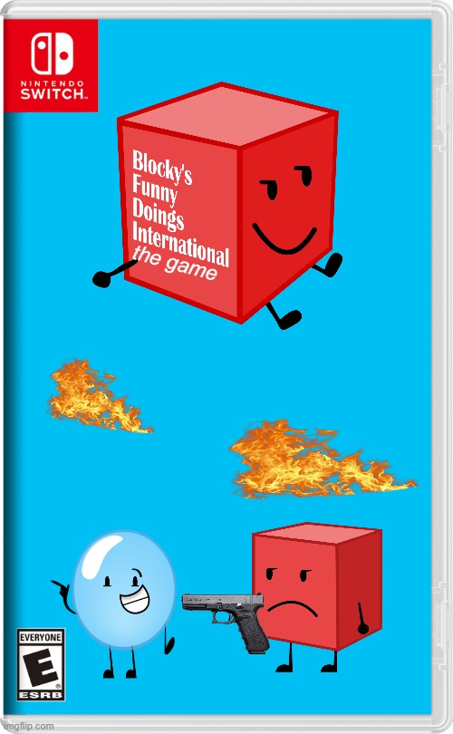 blockys funny doings internactional the game | the game | image tagged in nintendo switch | made w/ Imgflip meme maker