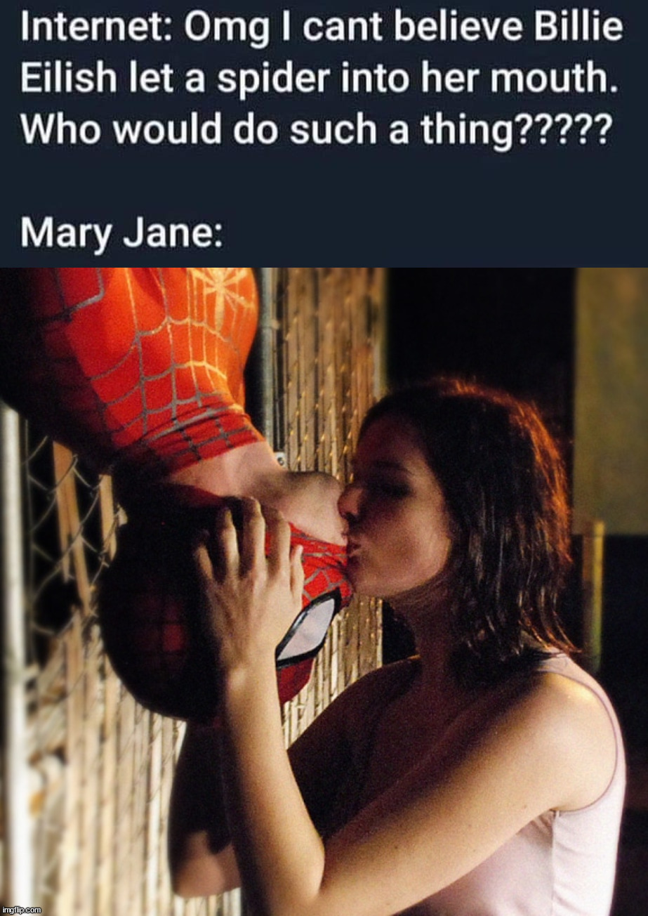 image tagged in spiderman mary jane love | made w/ Imgflip meme maker