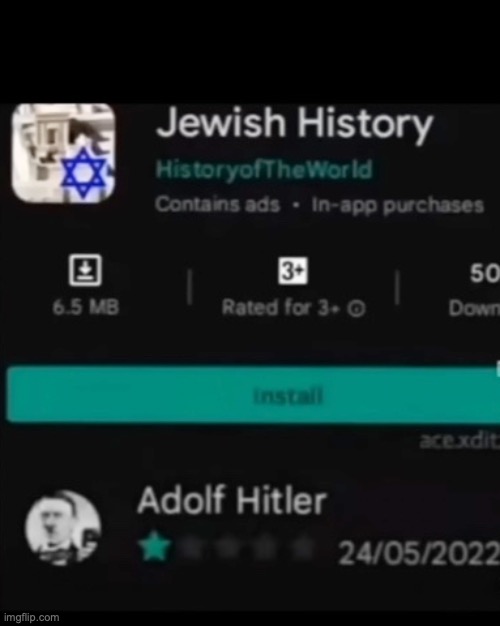 1/2 I will give it | image tagged in funny,memes,dark humor,jewish history,one star by hitler,relatable memes | made w/ Imgflip meme maker