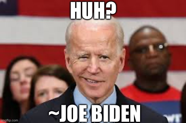 HUH? ~JOE BIDEN | image tagged in confused,joe biden,republicans,donald trump | made w/ Imgflip meme maker
