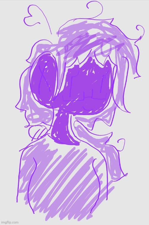 I tried to draw meself BUT in one color- | image tagged in idk,boredom | made w/ Imgflip meme maker