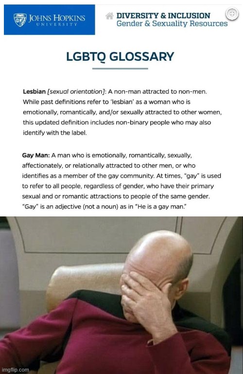 So much for the inclusion of non-men.... | image tagged in politics,you cannot make this stuff up,lesbian,gay man,changing words,woke | made w/ Imgflip meme maker