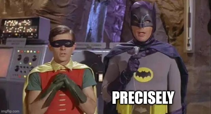 PRECISELY | image tagged in precisely batman | made w/ Imgflip meme maker